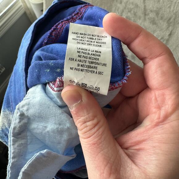 Mandinga Jeans Women Small Blue Bleached Storm High Rise Straight Leg - Picture 5 of 7